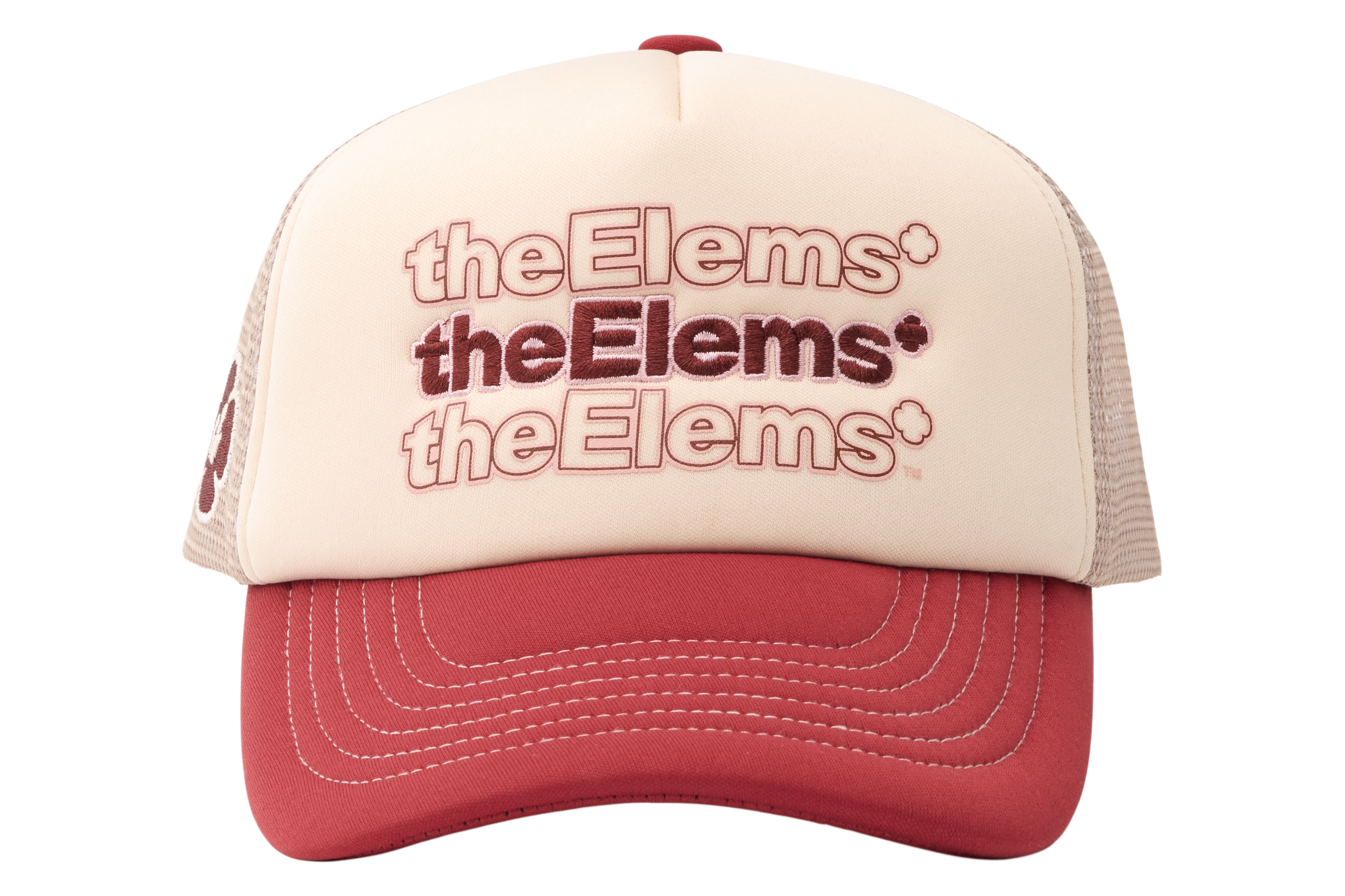 C4 Trucker Hat - Red / Khaki