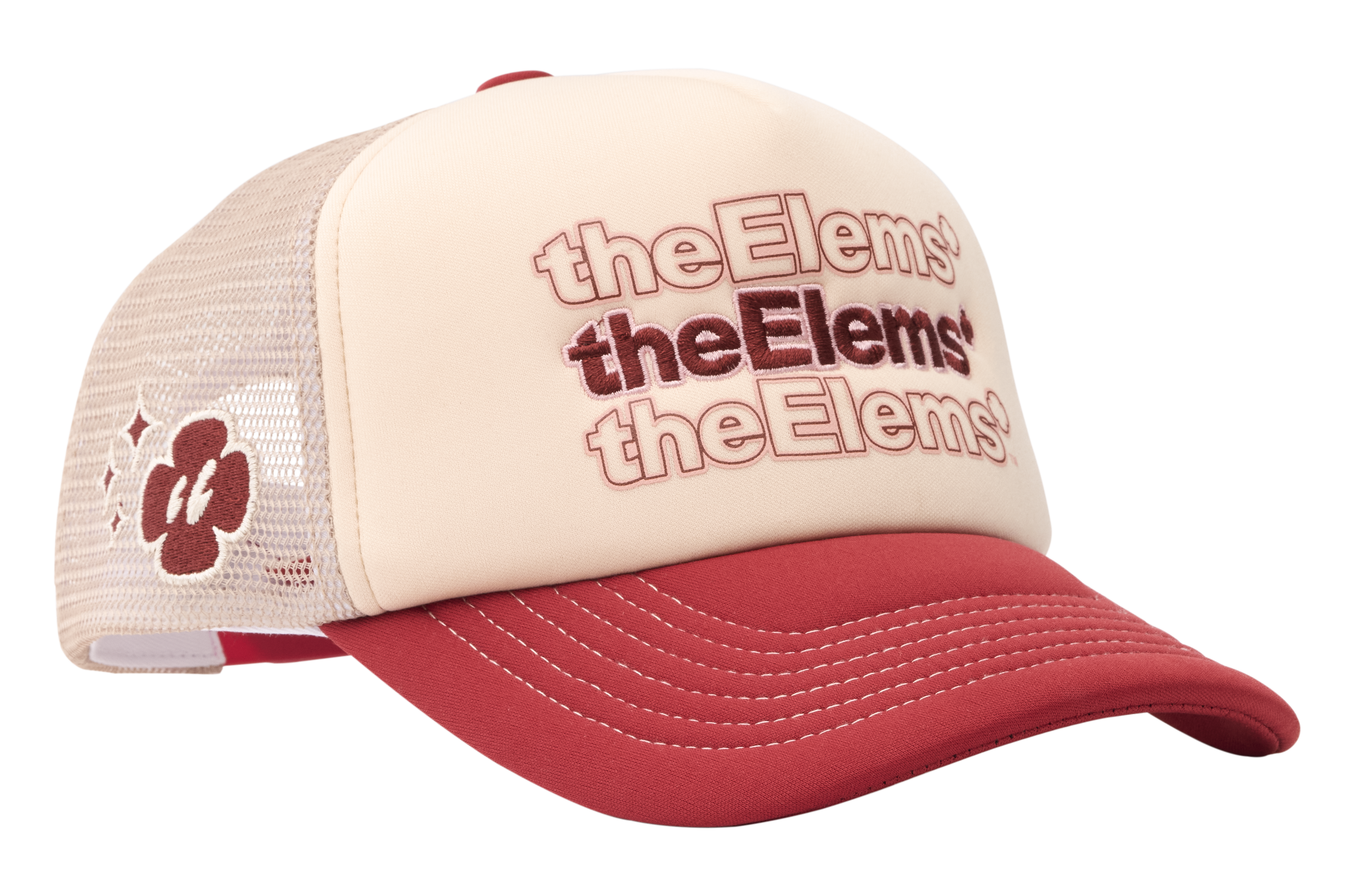 C4 Trucker Hat - Red / Khaki
