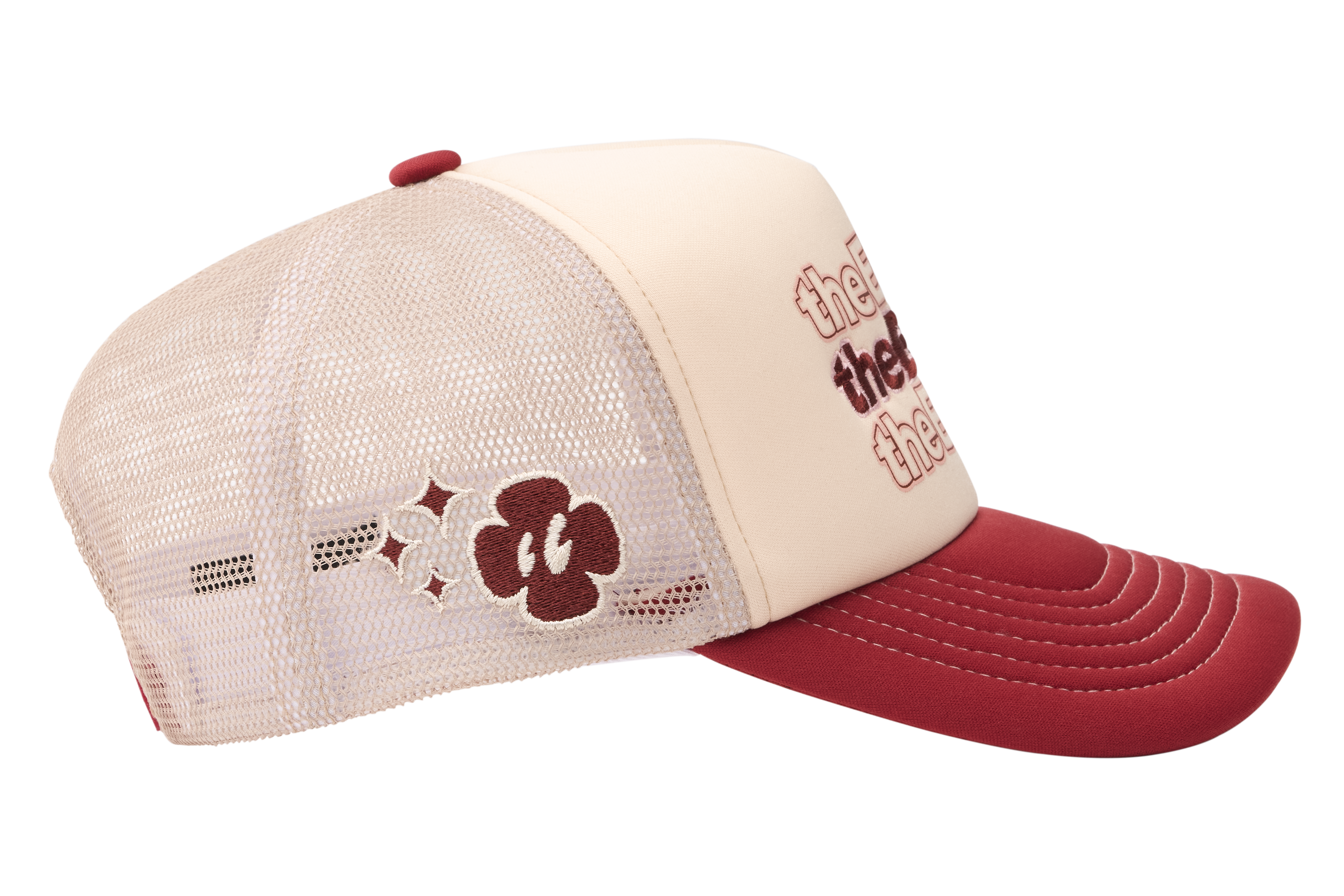 C4 Trucker Hat - Red / Khaki