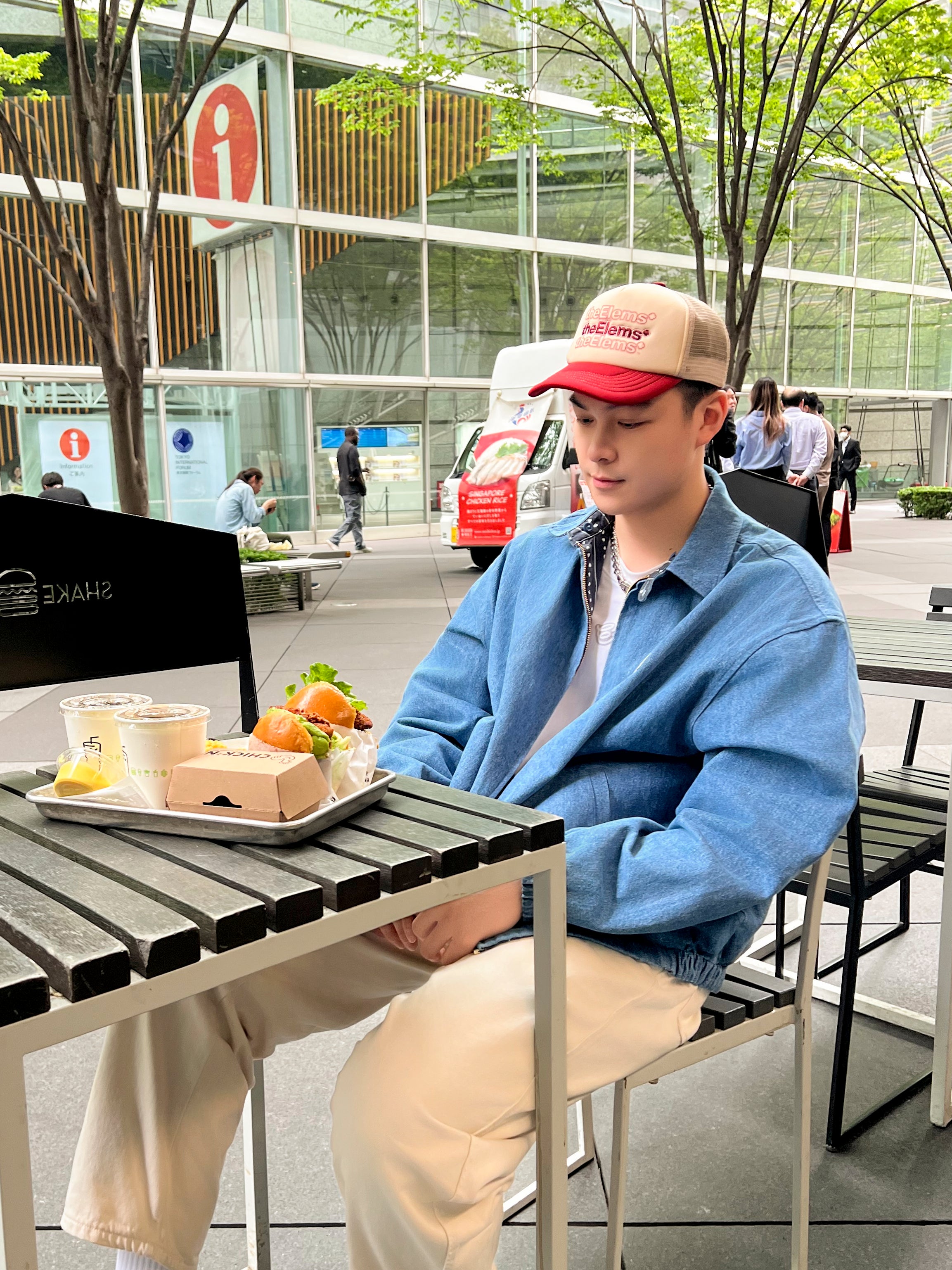 C4 Trucker Hat - Red / Khaki