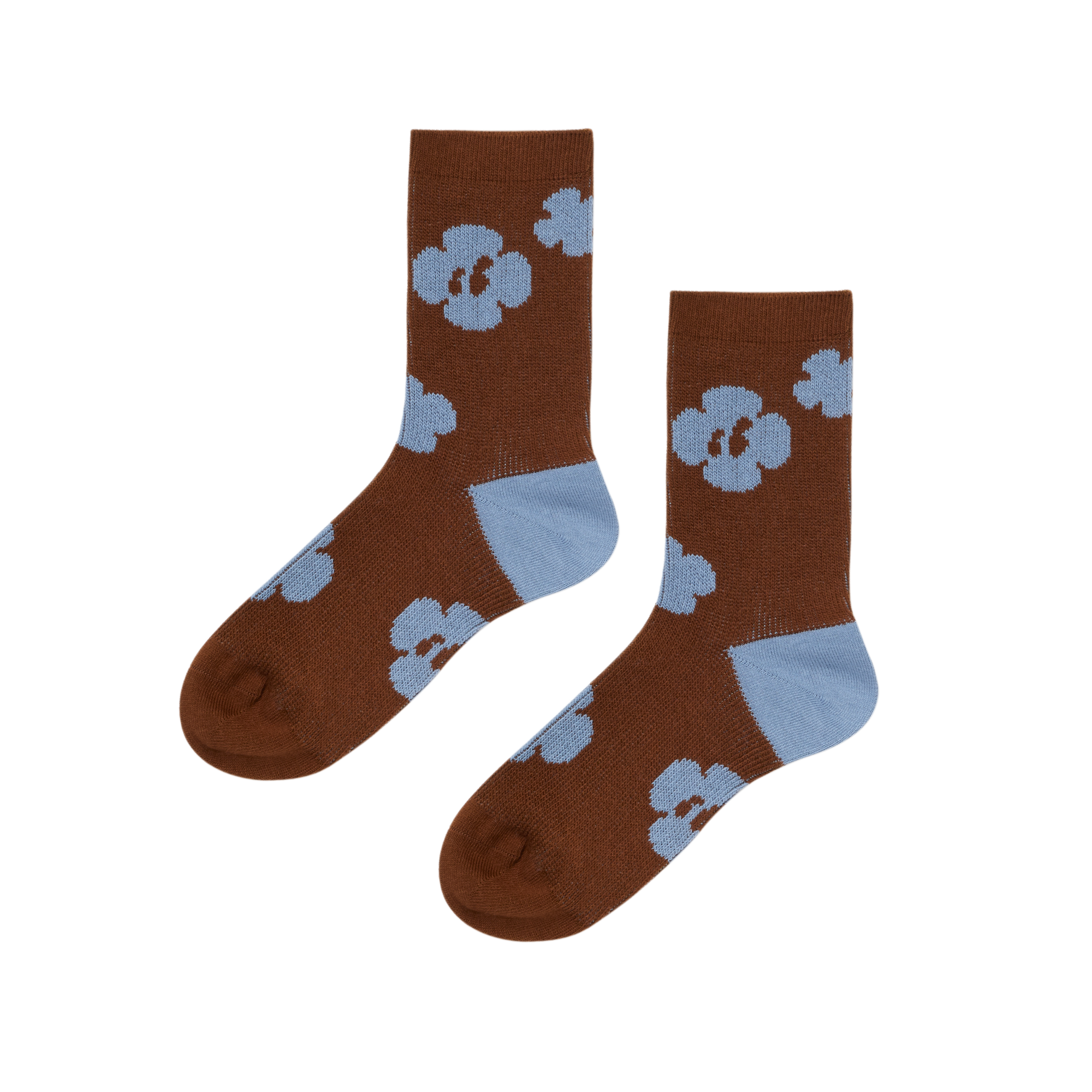 Clover Daily Socks - Brown / Blue