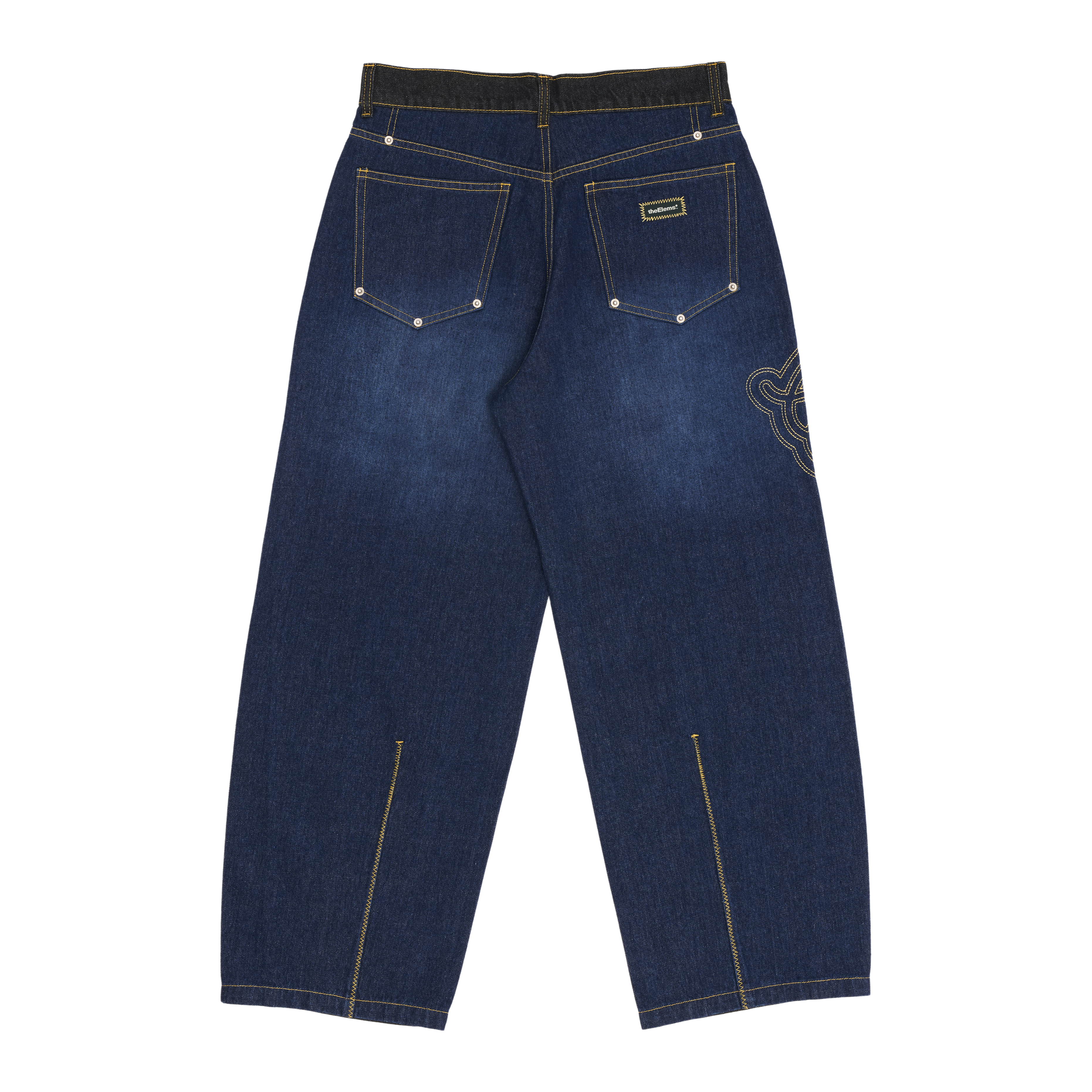 Patchwork Jeans - Dual-tone(Black / Raw)