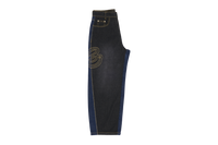 Patchwork Jeans - Dual-tone(Black / Raw)