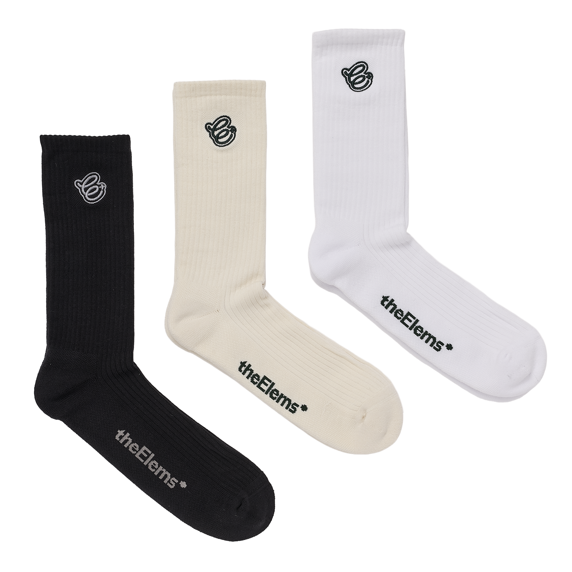 theElems* Clubman Socks - 黑色