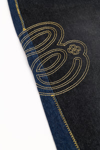 Patchwork Jeans - Dual-tone(Black / Raw)