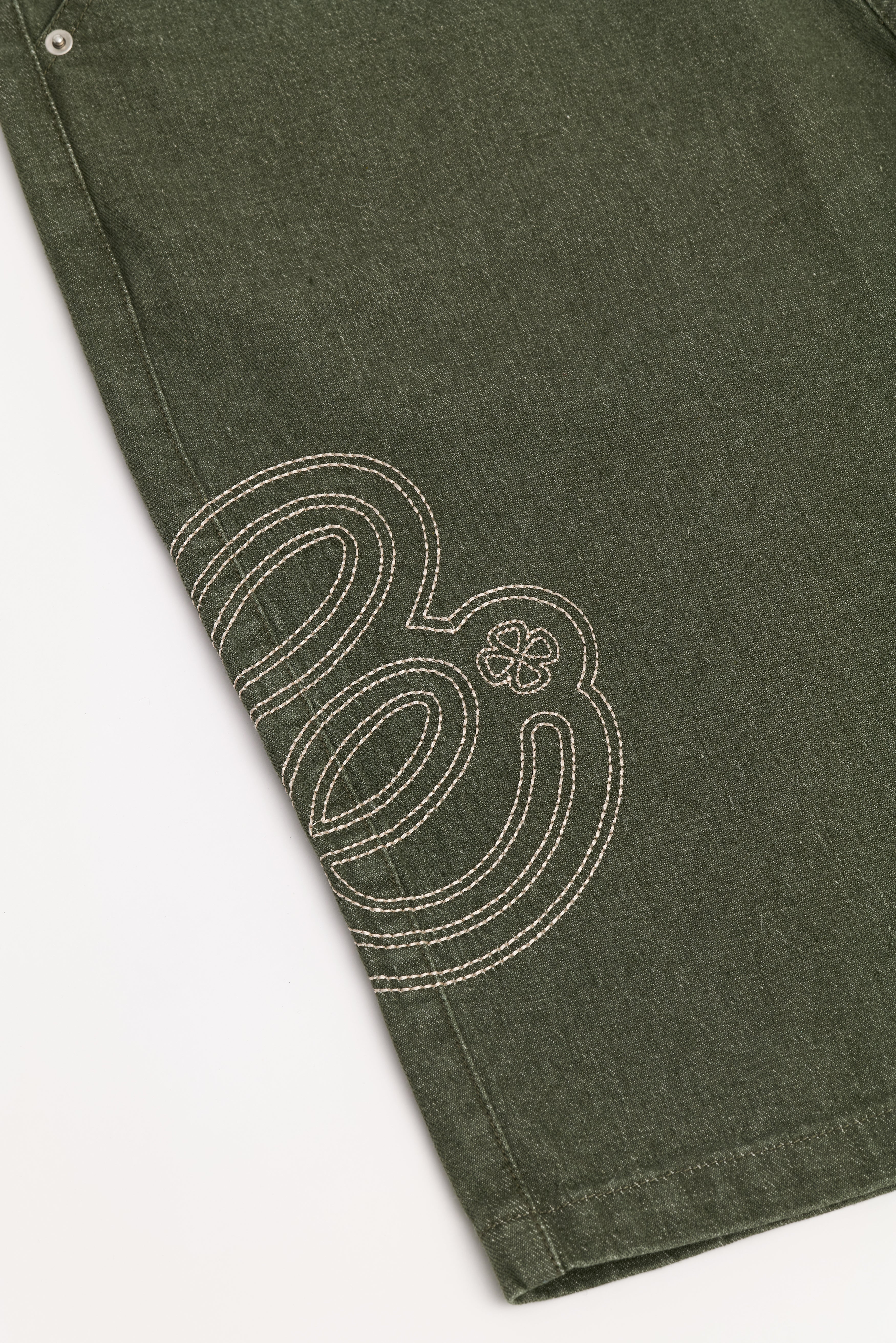 Denim Short - 綠色