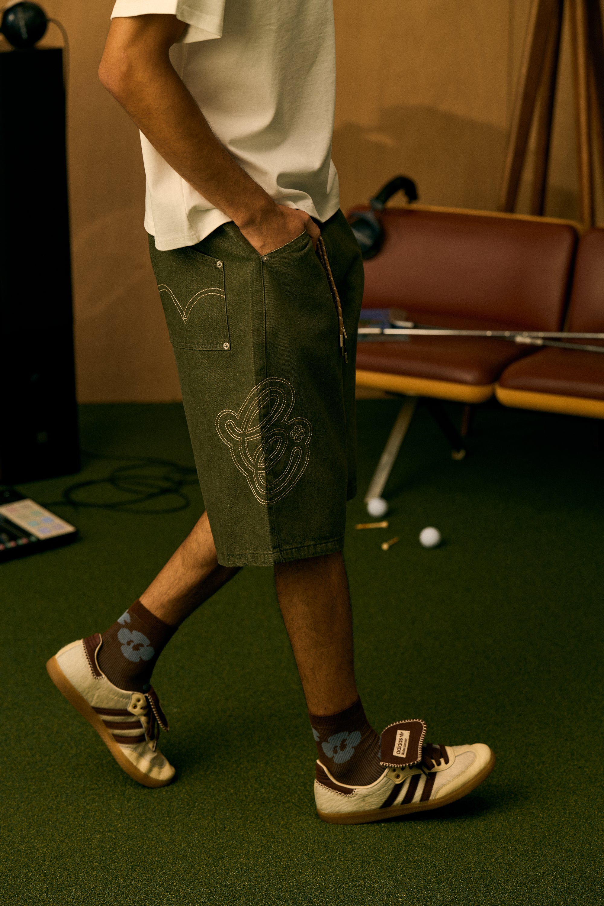 Denim Short - 綠色