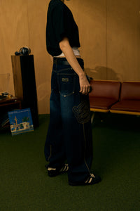 Patchwork Jeans - Dual-tone(Black / Raw)