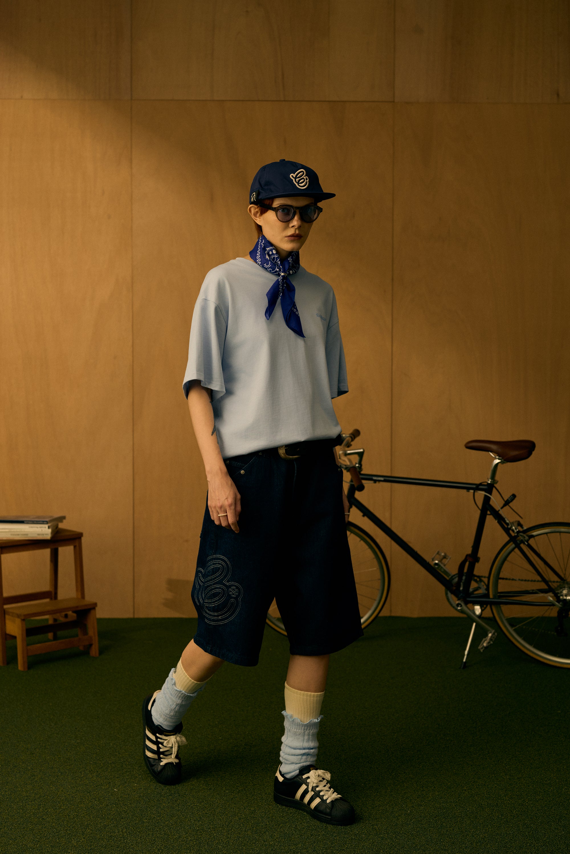 Denim Short - 深藍色