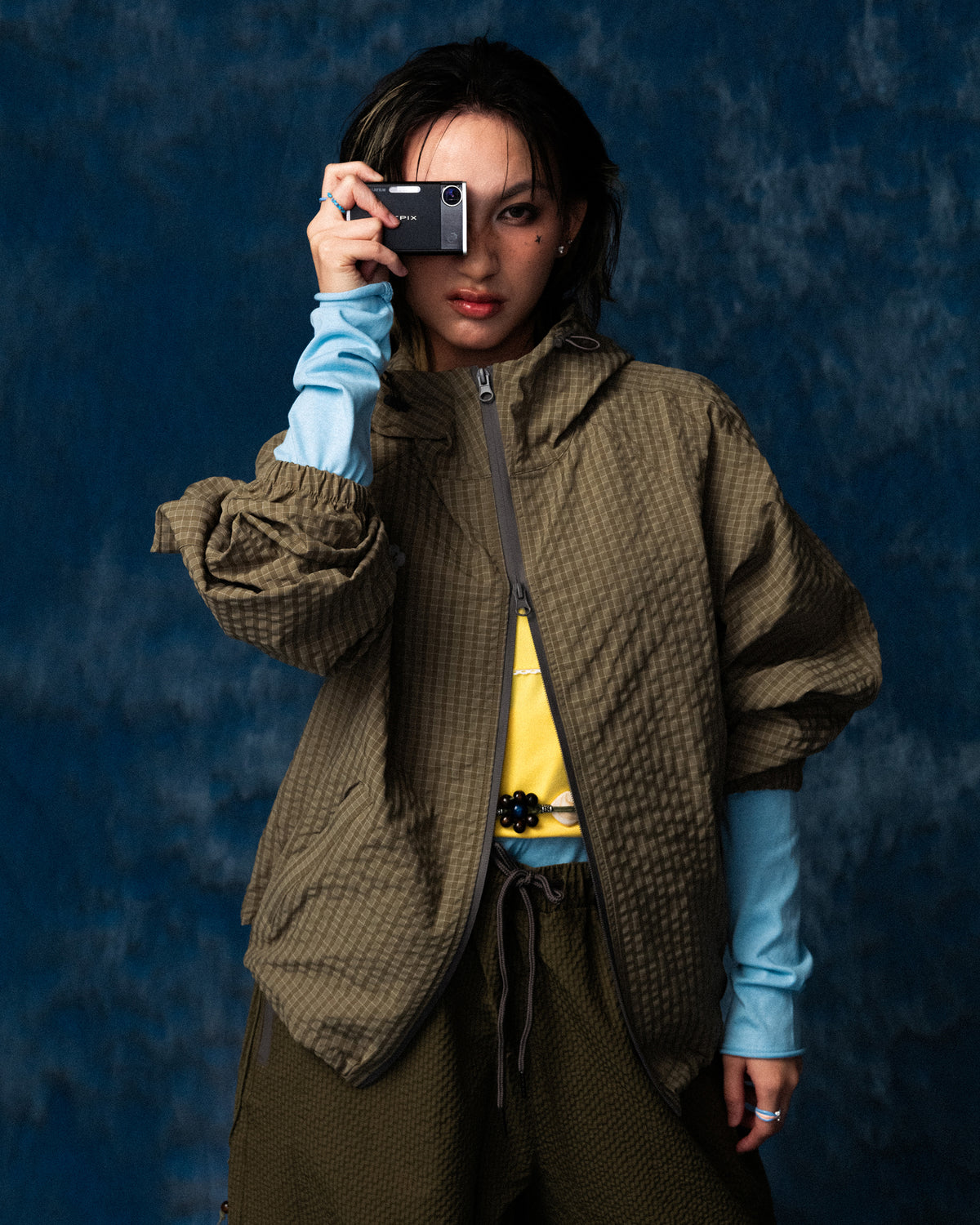Plaid Windbreaker